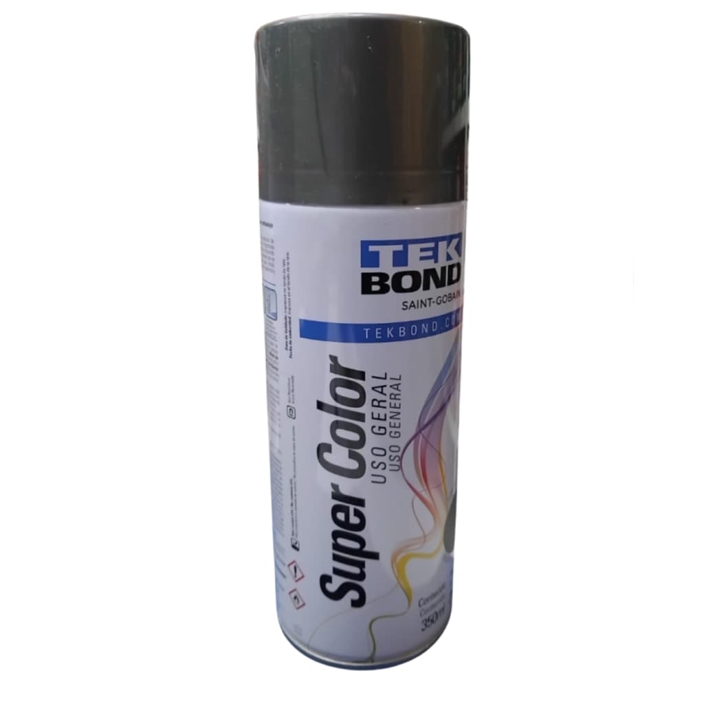 Tinta Spray Grafite Brilhante Uso Geral Tekbond 350ml