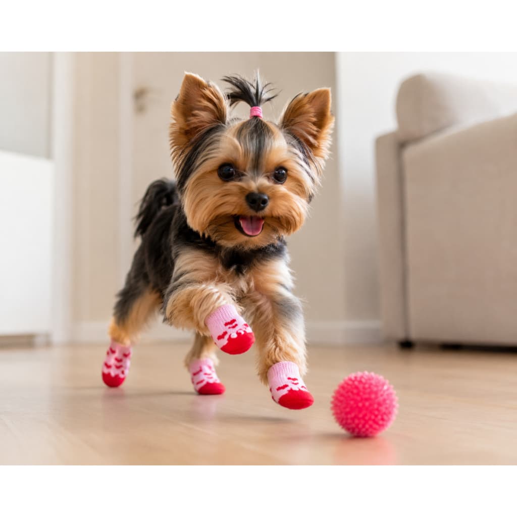 Kit Meia Antiderrapante Cachorros Cães Pet Sapato Sapatinho P M G