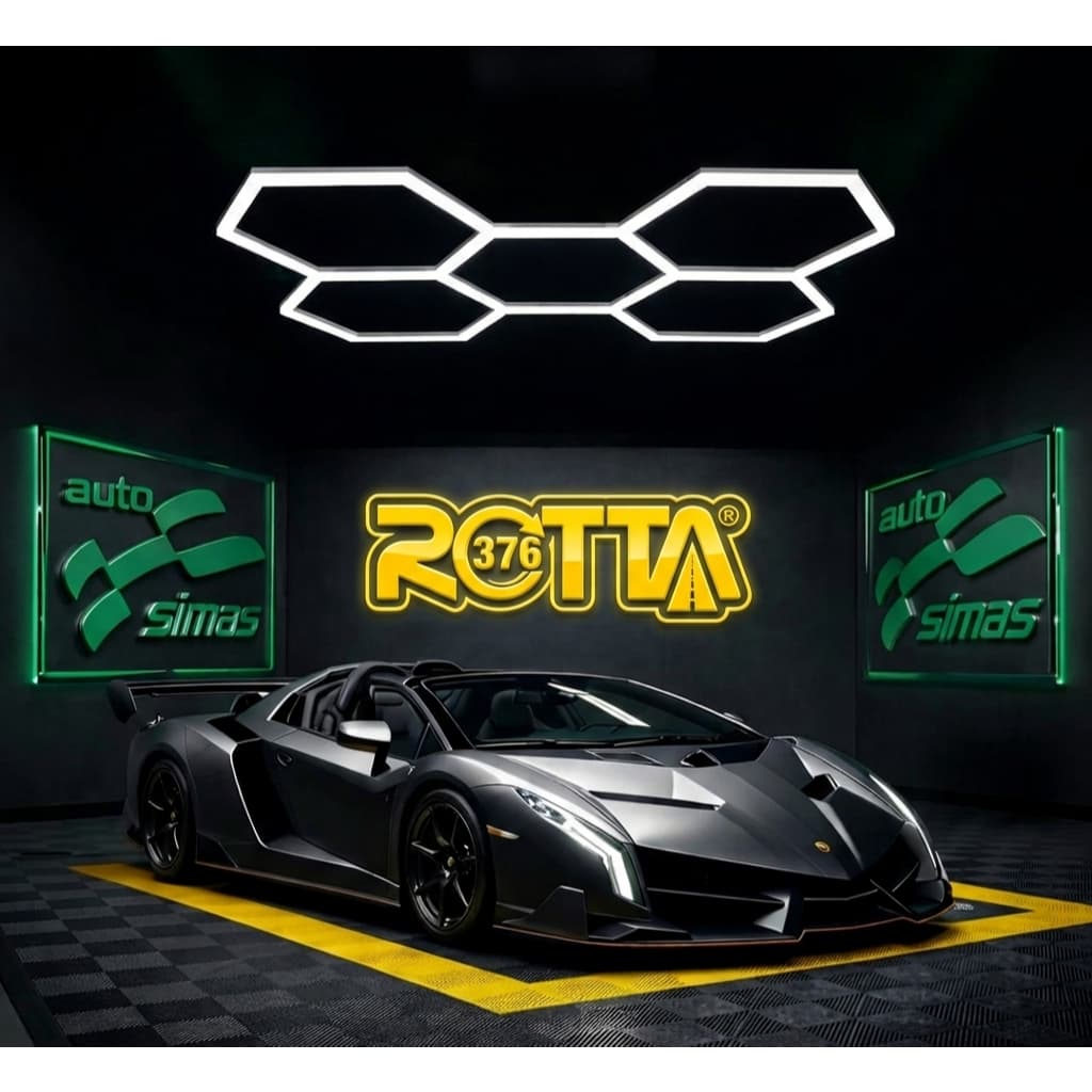 Luminária Led Colmeia 5 Células 110/220v Bivolt Rotta