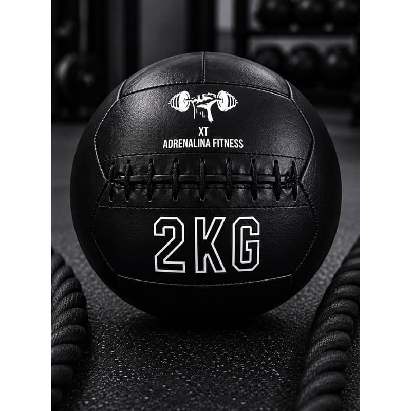 Wallball 2kg Preto Para Academia Crossfit Boll Futebol
