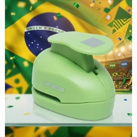 Furador Perfurador Eva e Papel Scrapbook 25mm QUADRADO