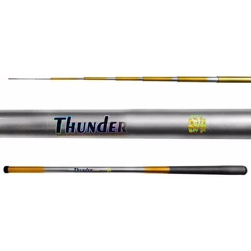 Vara Telescópica Thunder Albatroz 2,70m 42% Fibra De Carbono + Enrolador de Linha
