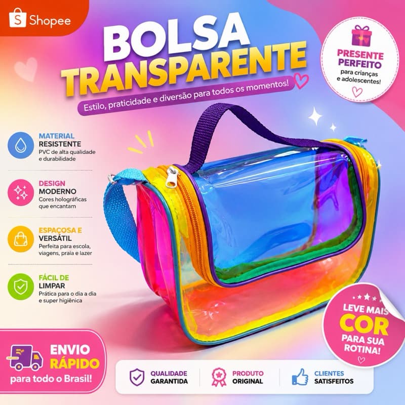 Bolsa Fun Collor MiniZzí Grande Media Premium