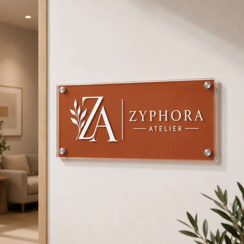 Placa em Acrílico Personalizada Colorida | Fachadas, Empresas e Área Externa