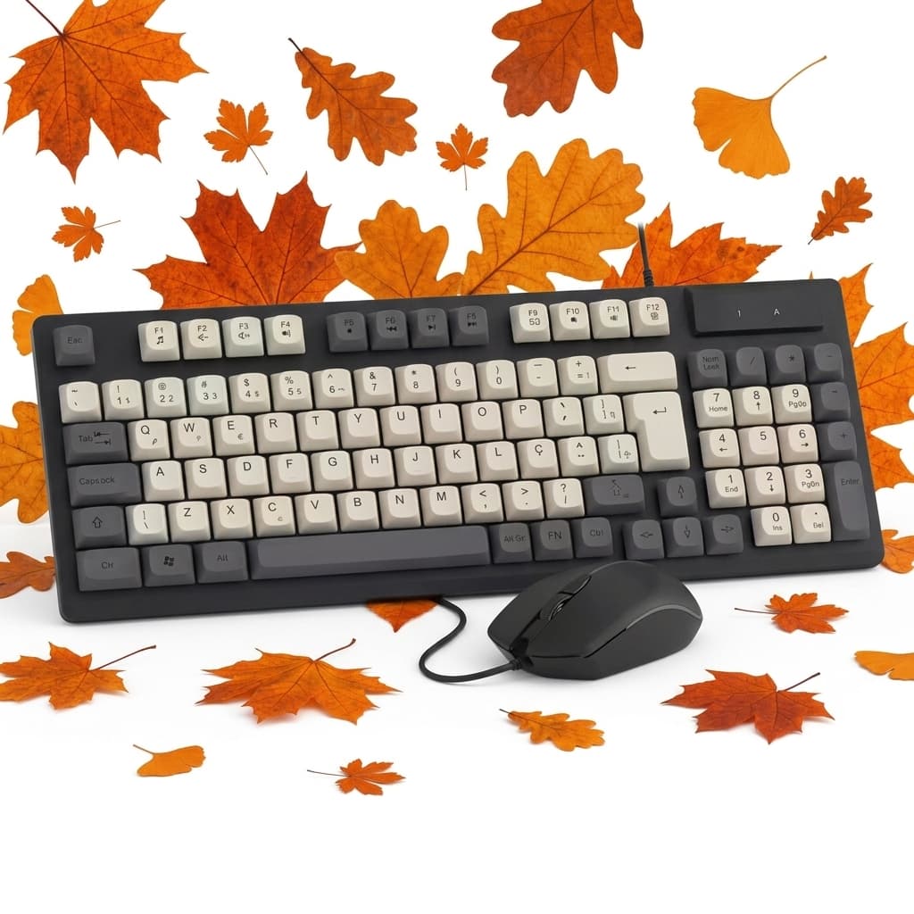 Kit Gamer Teclado Semi-Mecânico e Mouse 1200 DPI