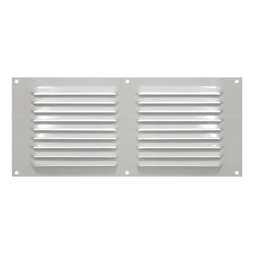Kit 2 Grade Ventilação Retangular Branca 56x34 Tela Anti Inseto
