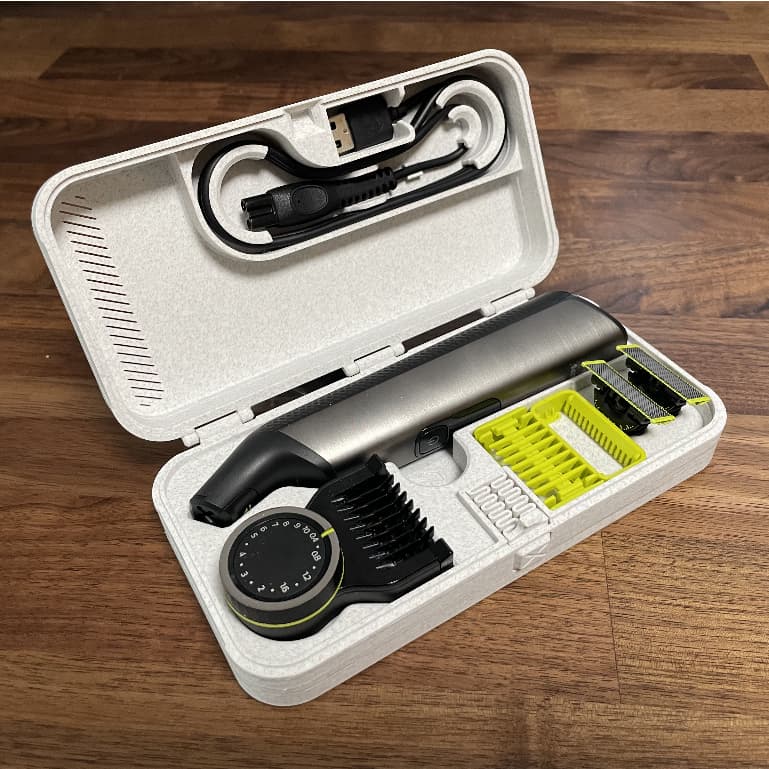 Estojo Organizador OneBlade Pro 360 Case de Viagem Compacto para Barbeador Philips OneBlade 360 com Compartimentos