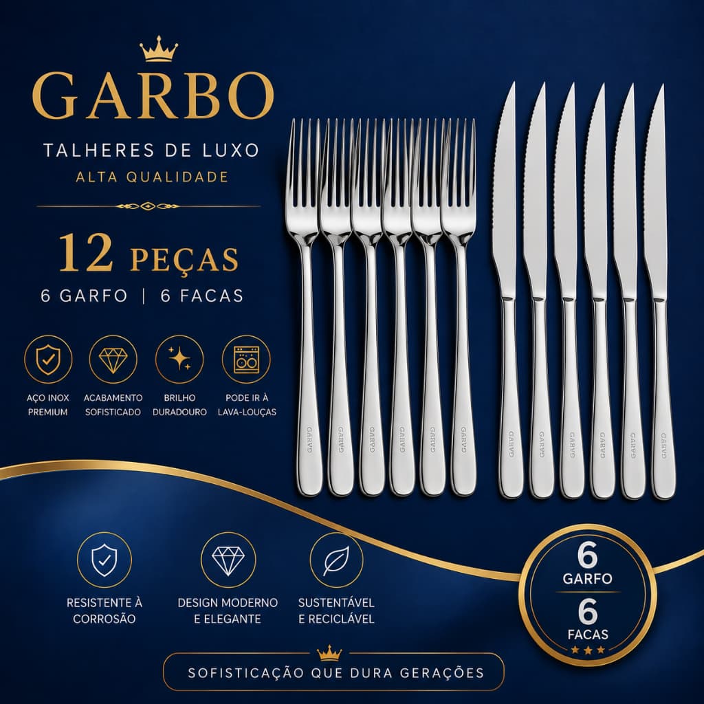 Talheres Cozinha Faqueiro Completo Prateado Aço Inox Restaurante Buffet Garfo Faca  Profissionais Hotel Resistente