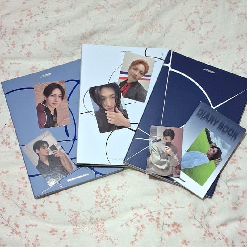 Photocard Album ou Poster originais kpop Ateez diversos
