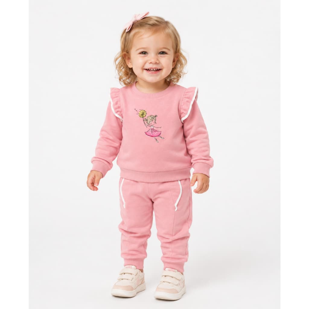 Conjunto Moletom Infantil Bebe Calça E Casaco Inverno Casual Confortável