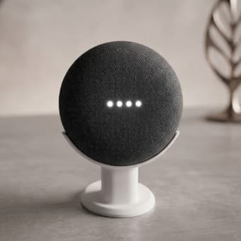 Suporte Vertical para Google Nest Mini e Google Home Mini– Organização, Segurança e Visual Moderno