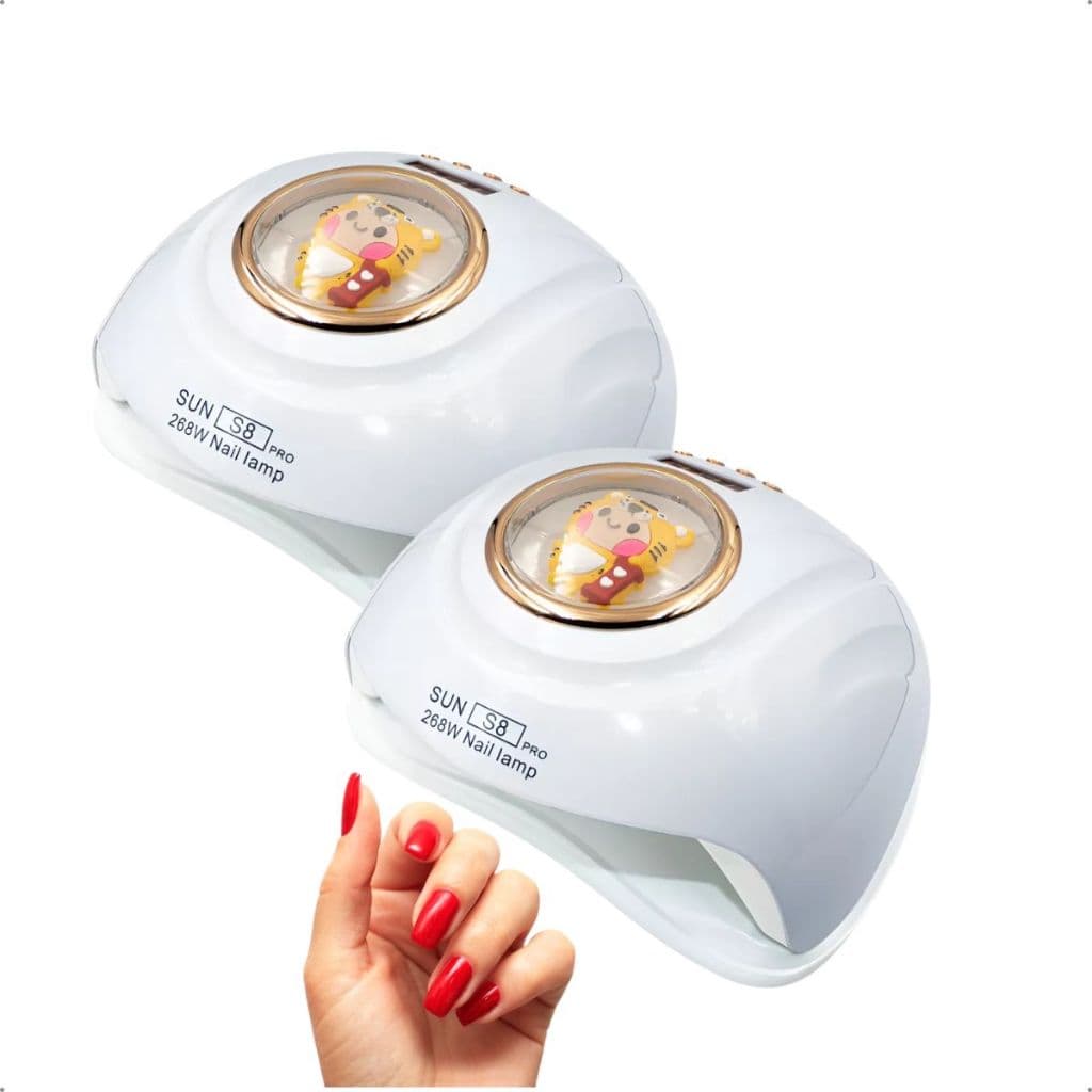 Cabine Sun S8 268W UV/LED Unhas Gel E Acrigel Secagem Rápida Bivolt KIT COM 2 UNIDADES