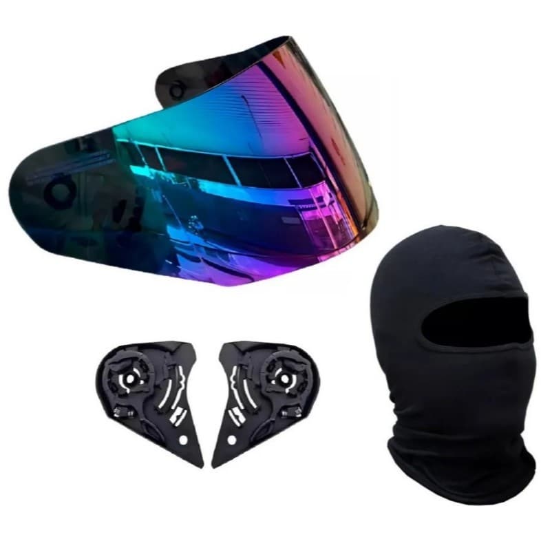 KIT VISEIRA VISION FF391/FF802 RAZOR SPEEDMAX/FULL/EDITION SUPORTE + BALACLAVA TOUCA FRIO