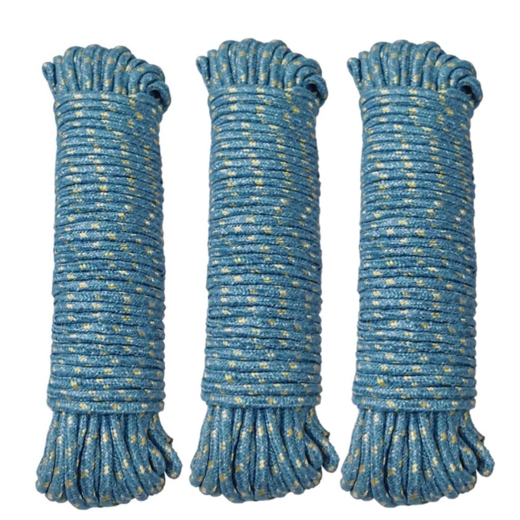 3 Corda Super Resistente Multicolorida Multiuso Para Varal Amarração Em Geral Para Teto Parede Em Nylon