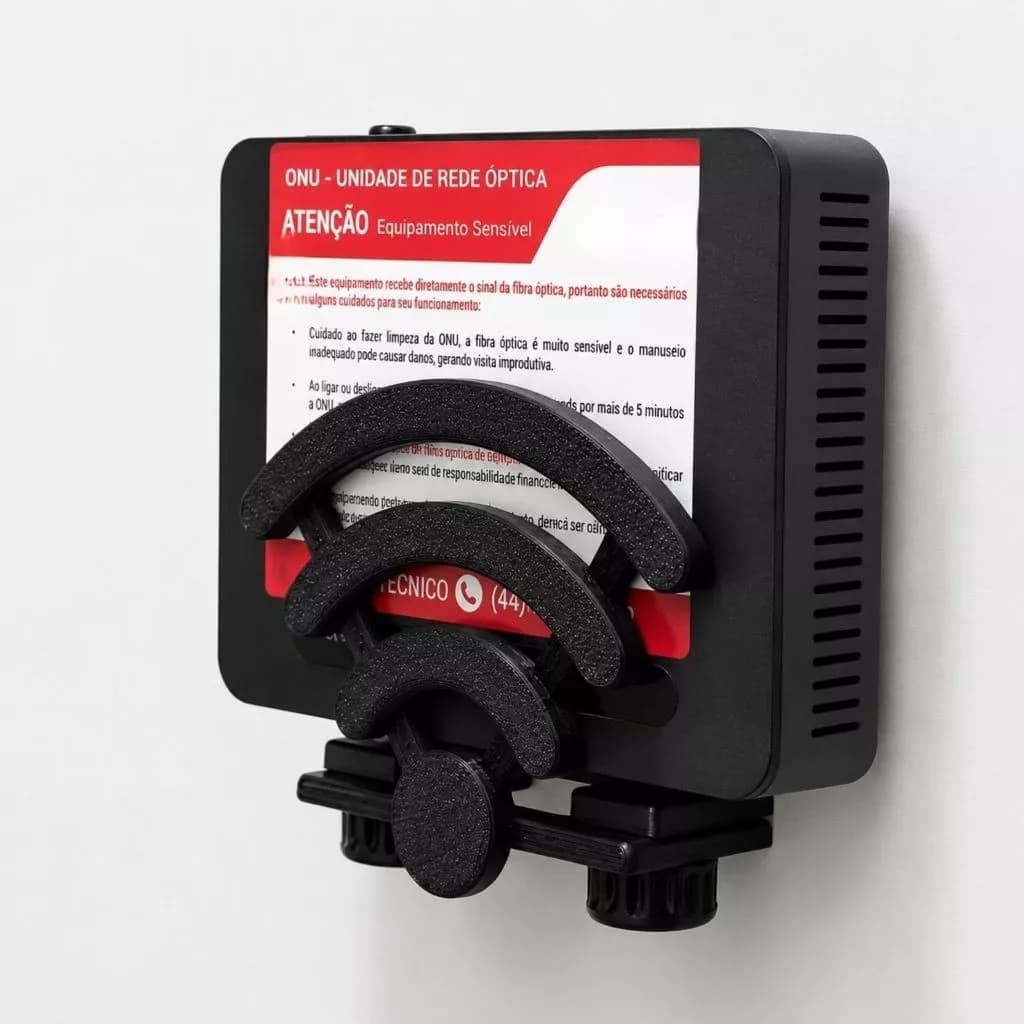 Suporte Roteador Modem WiFi Regulável Parede Fixação 3M Sem Furos Universal