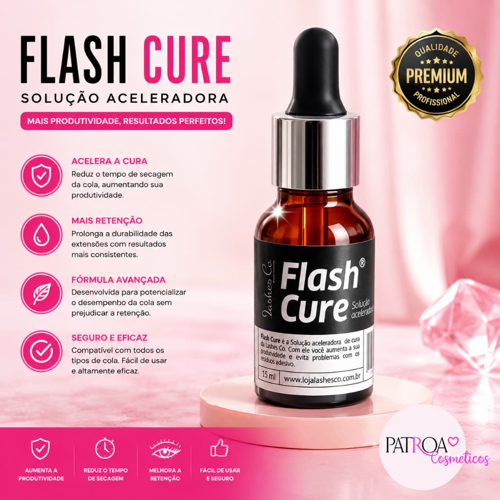 Flash Cure Acelerador De Secagem Para Extensão De Cílios