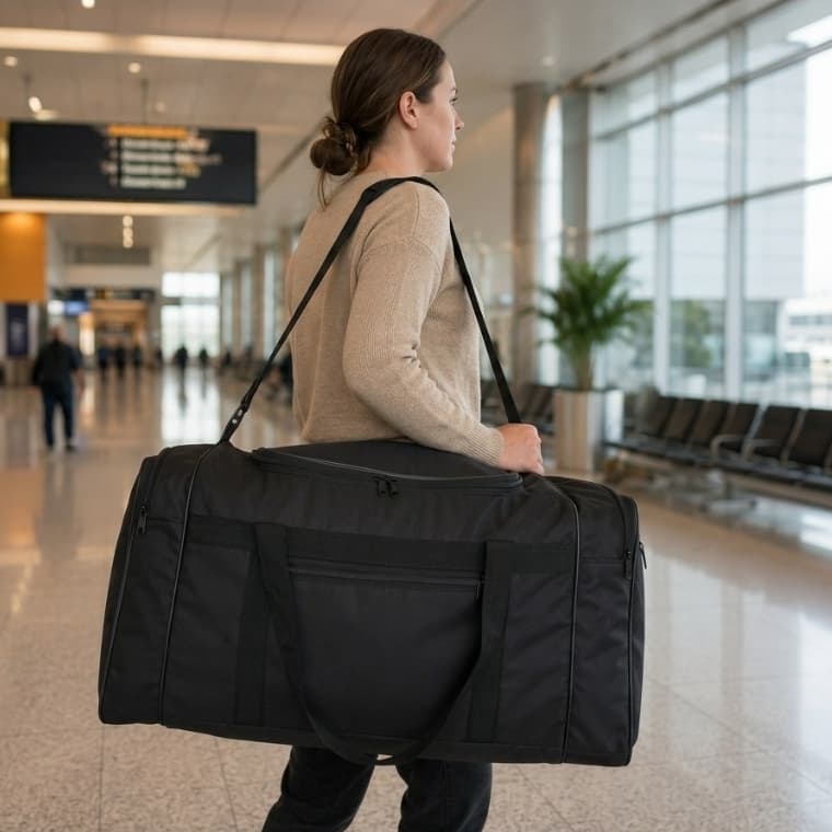 MALA BOLSA DE MÃO E OMBRO GRANDE PRETA  VIAGEM EXÉRCITO LAZER  FUZILEIROS NR7