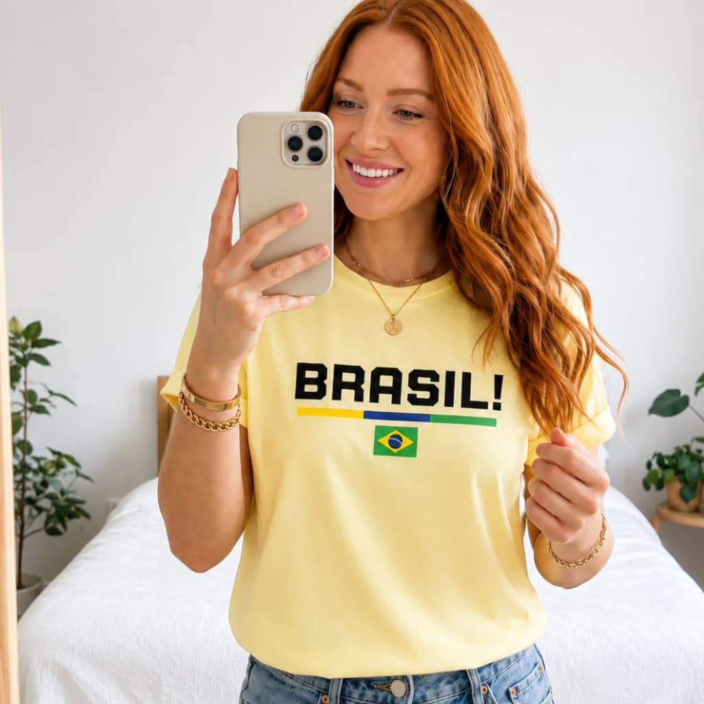Blusa Do Brasil Feminina 100%  Algodão