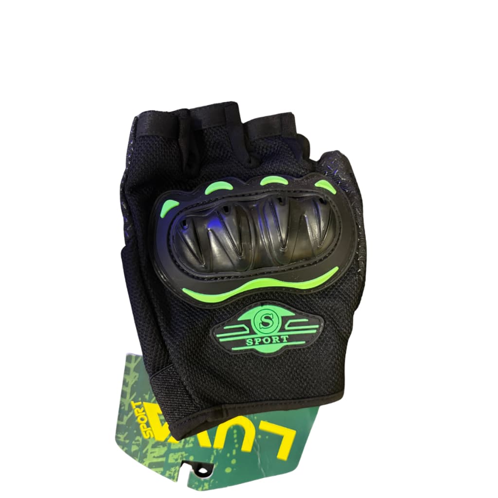 Luva Ciclismo Meio Dedo Masculina Bike Moto Com Reforço E Proteção