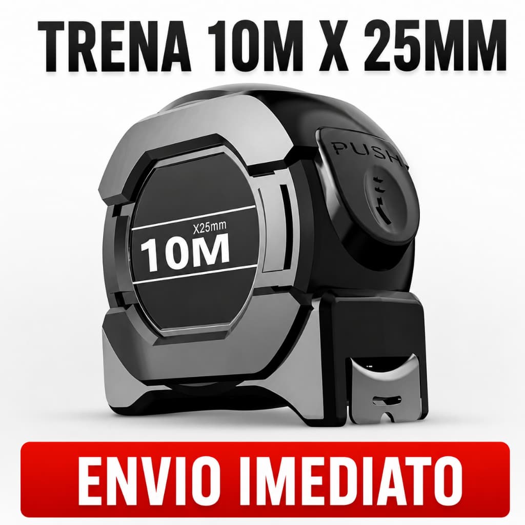 Trena Profissional Fita Métrica 10 Metros Trava Automática
