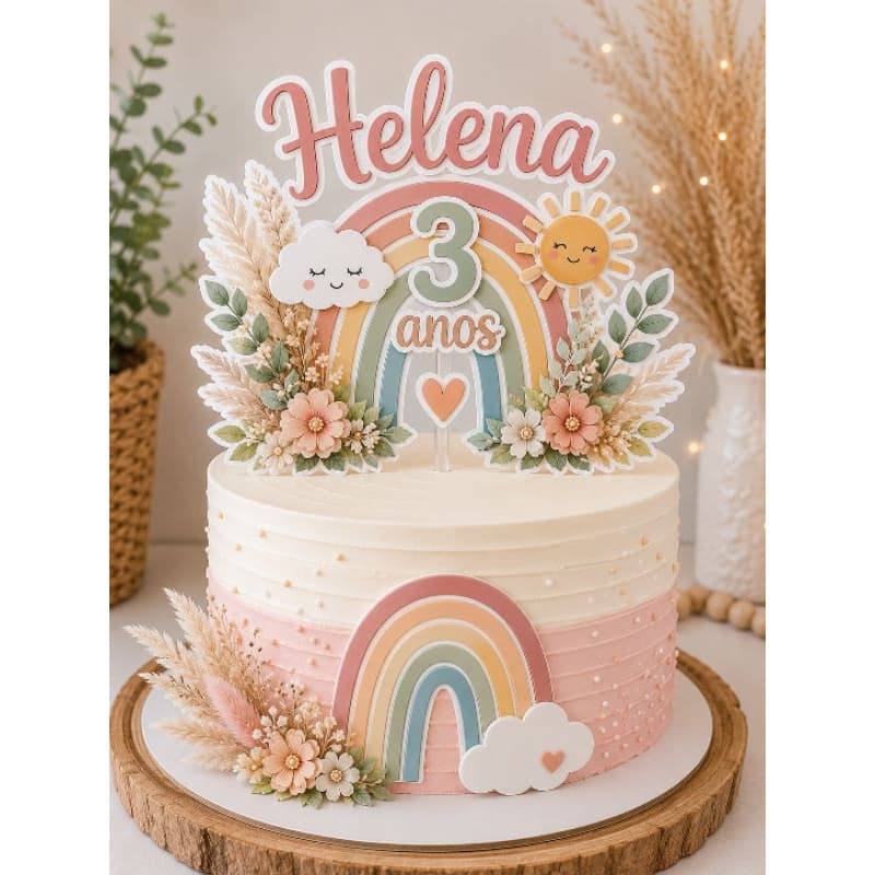 Topo de Bolo Personalizado Qualquer Tema