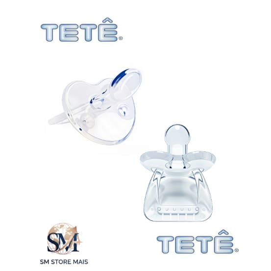 Chupeta Transparente Soft 100% Silicone Ortodôntico Tetê Saquinho