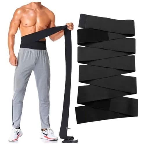 Cinta Faixa Abdominal Masculina 3 e 5 Metros Academia Redução de medidas Discreto