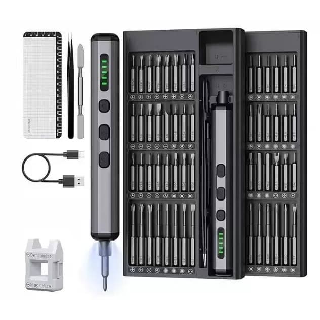 Kit Chave De Precisão Eletrica Fenda Parafusadeira 68 Em 1 F-68