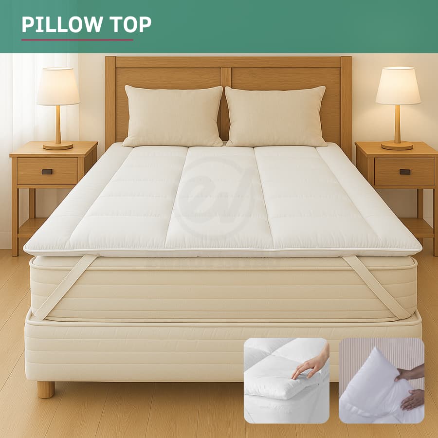 Pillow Top Protetor Para Colchão Solteiro Casal Queen King 400 Fios Extra Macio Conforto Para Colchão Premium