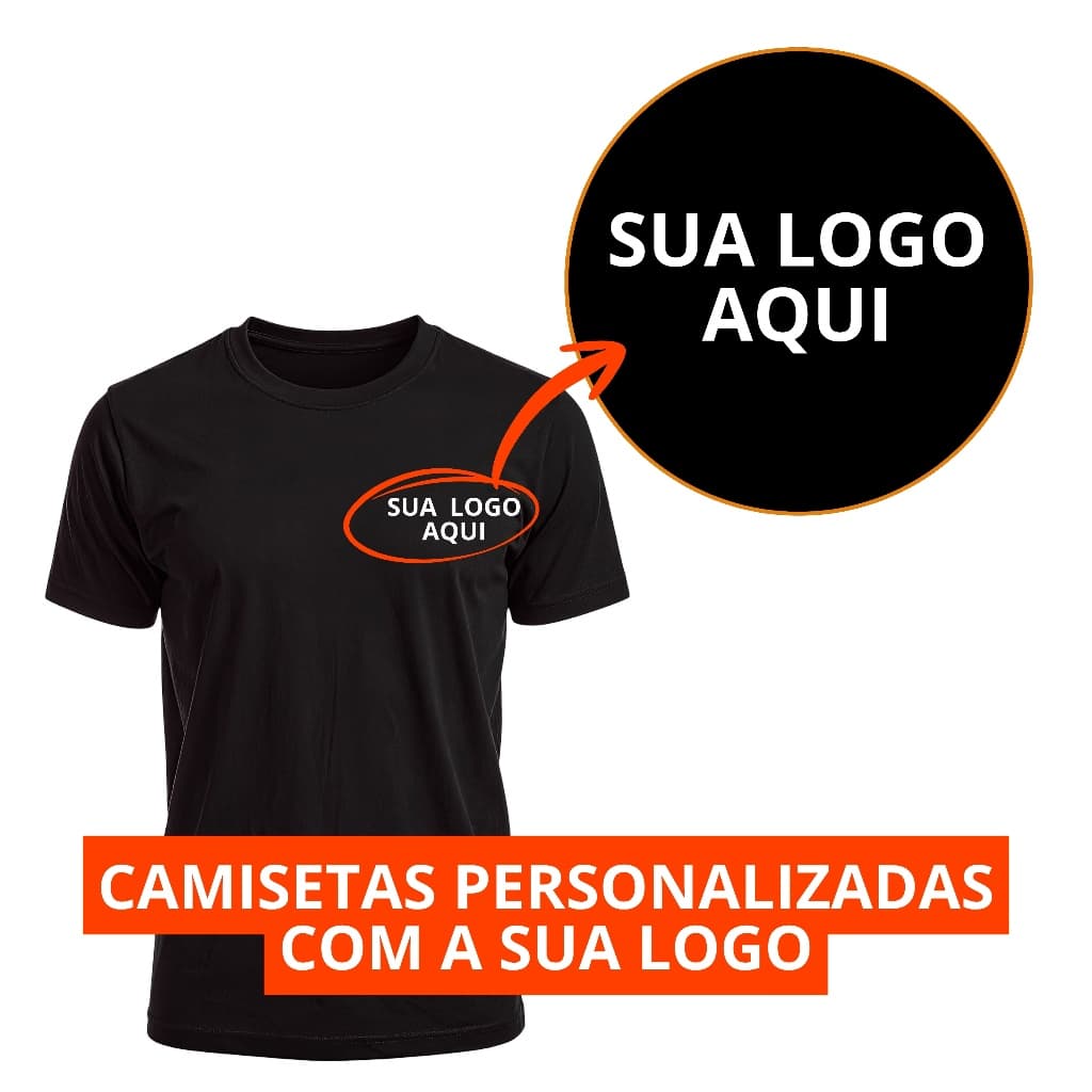 Camiseta Uniforme Personalizada Com a Sua Logo No Peito e Nas Costas 100% Premium