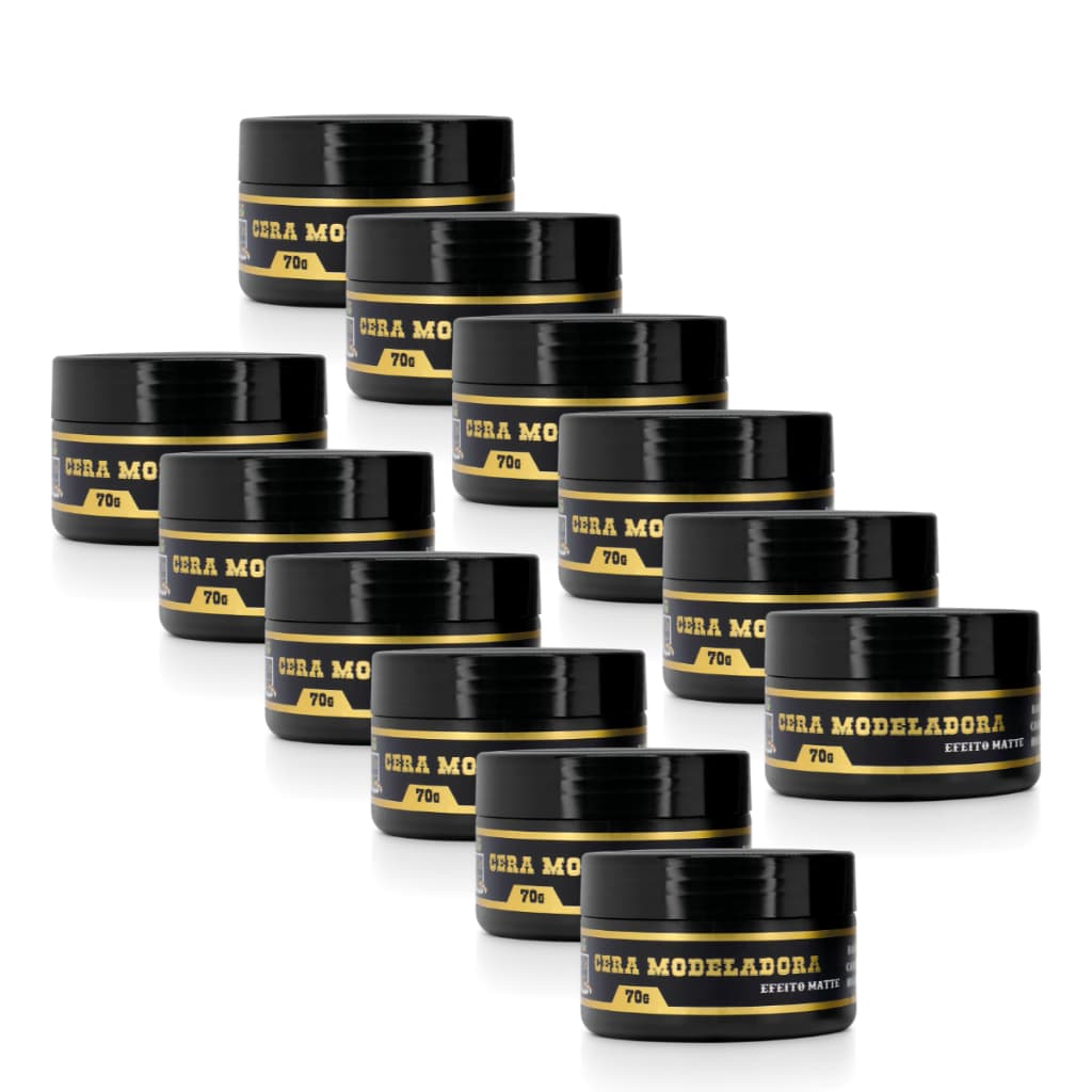 Kit Still Life Pomada Cera Modeladora Fixação Forte Efeito Matte 70g 12 Unidades