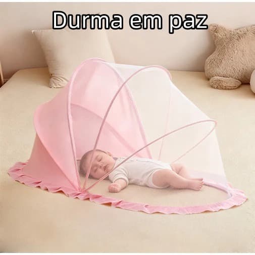 Mosquiteiro Infantil Tenda Dobrável com Proteção Contra Mosquitos e Insetos