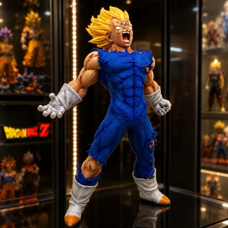 Action Figure Majin Vegeta Auto Destruição 28Cm Dragon Ball Z Banpresto