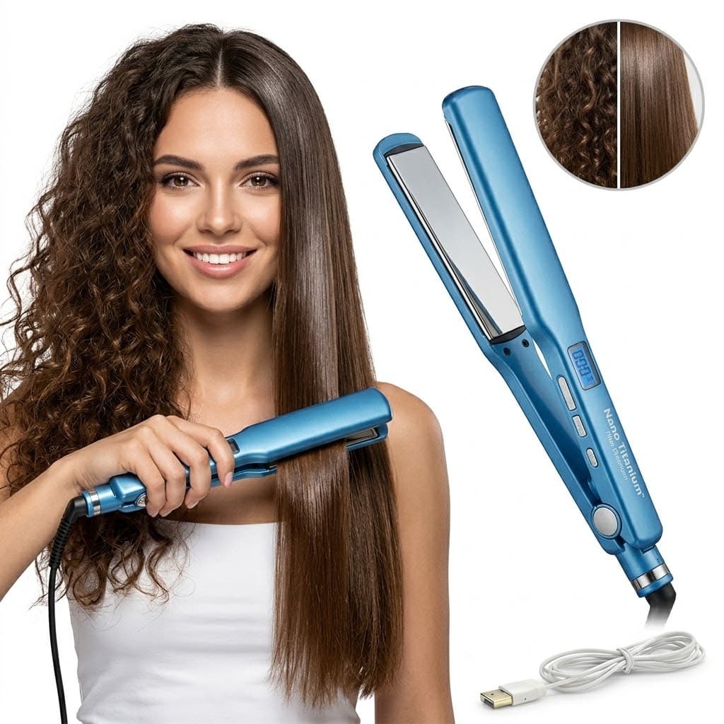 Chapinha Nano Titanium Prancha de cabelo Profissional 230 Graus Bivolt Cerâmica