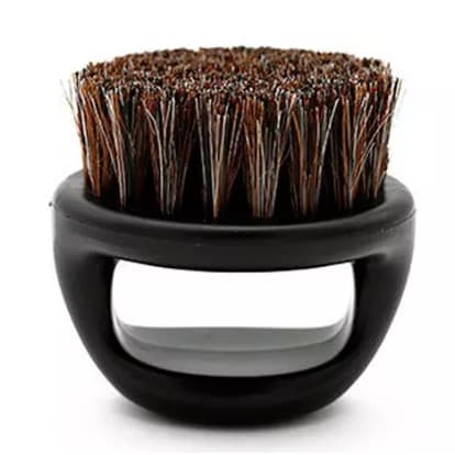 Mini Escova de Dedo para Barbeiro - Limpeza Eficiente e Conforto Anatômico