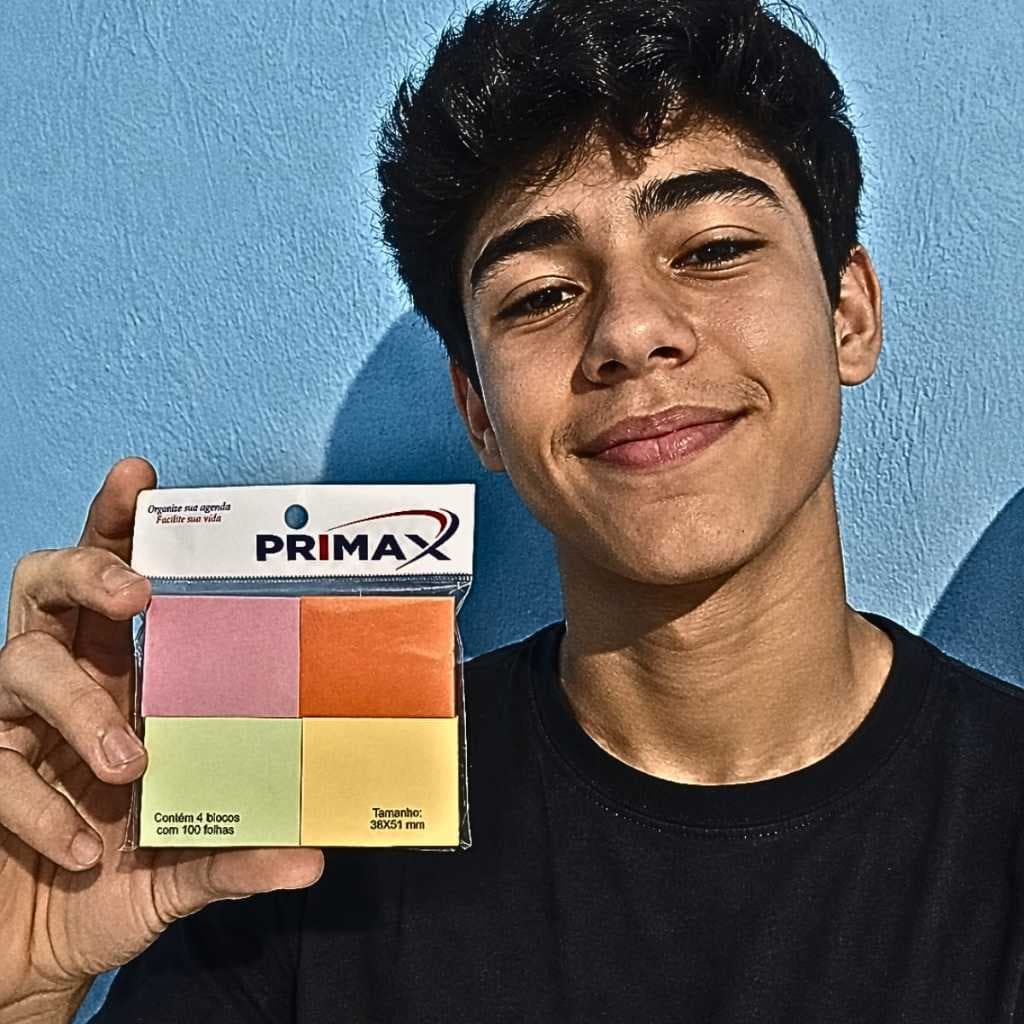 Bloco Post-it 400 FOLHAS Adesivo Colorido para Anotações e Lembretes
