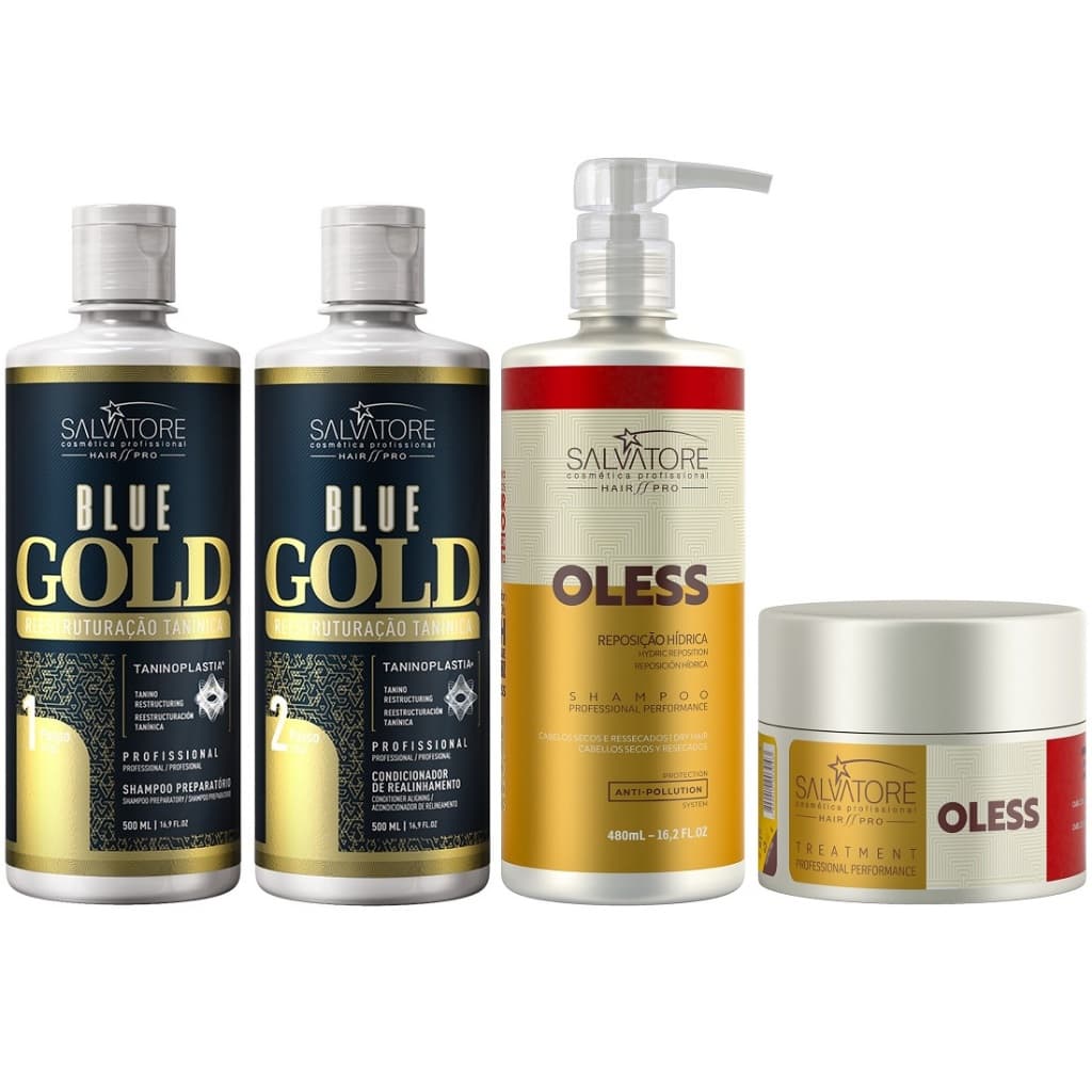 Kit Oless Sha+mas + Blue Gold Kit 500ml Salvatore.NF