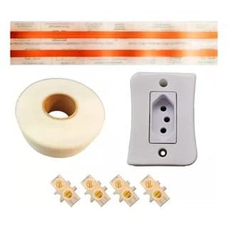 Kit Eletrofita 2 Vias 10a 10 Metros + 8 Conectores + Tomada