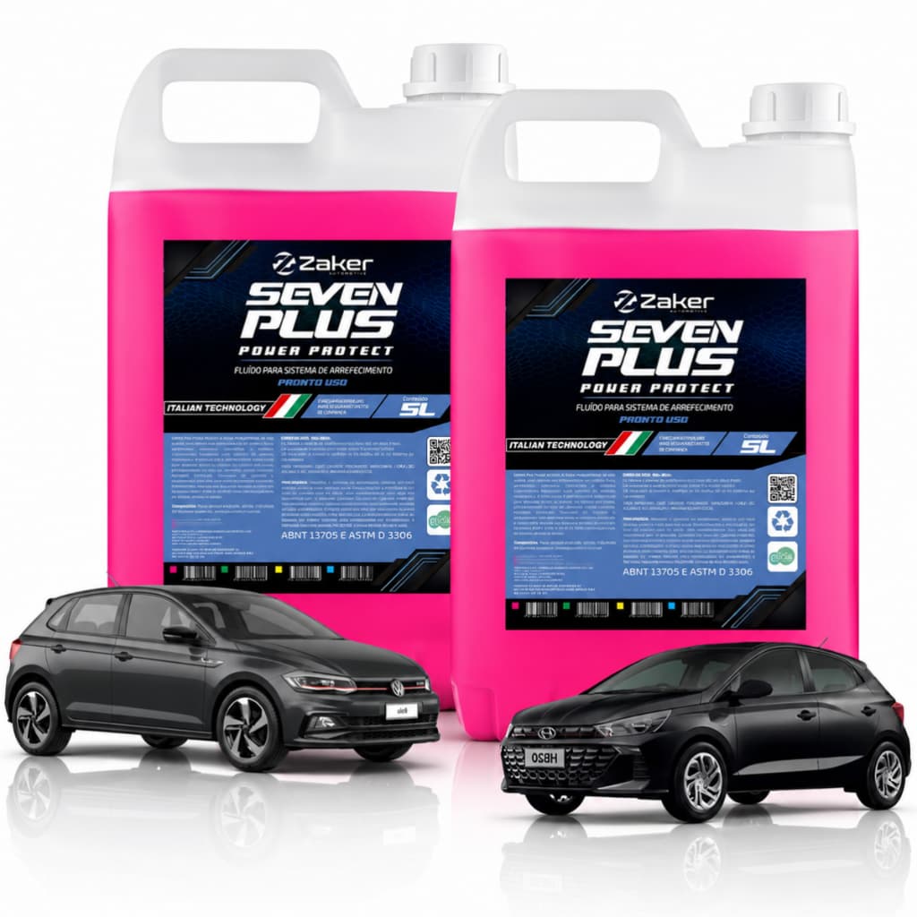 Aditivo Anticorrosivo Pronto Uso Radiador 10L Zaker Rosa Auto Polo Gol Fox Hb20 Onix Kwid