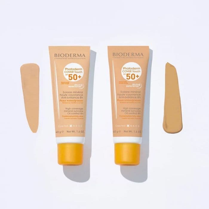 BIODERMA PHOTODERM COVER TOUCH MINERAL FPS 50+ 40G PELES MISTAS E OLEOSAS