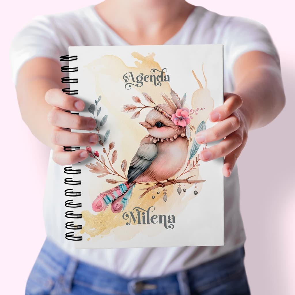 Agenda Personalizada com Nome | Planner Permanente | Capa Exclusiva | Presente Criativo