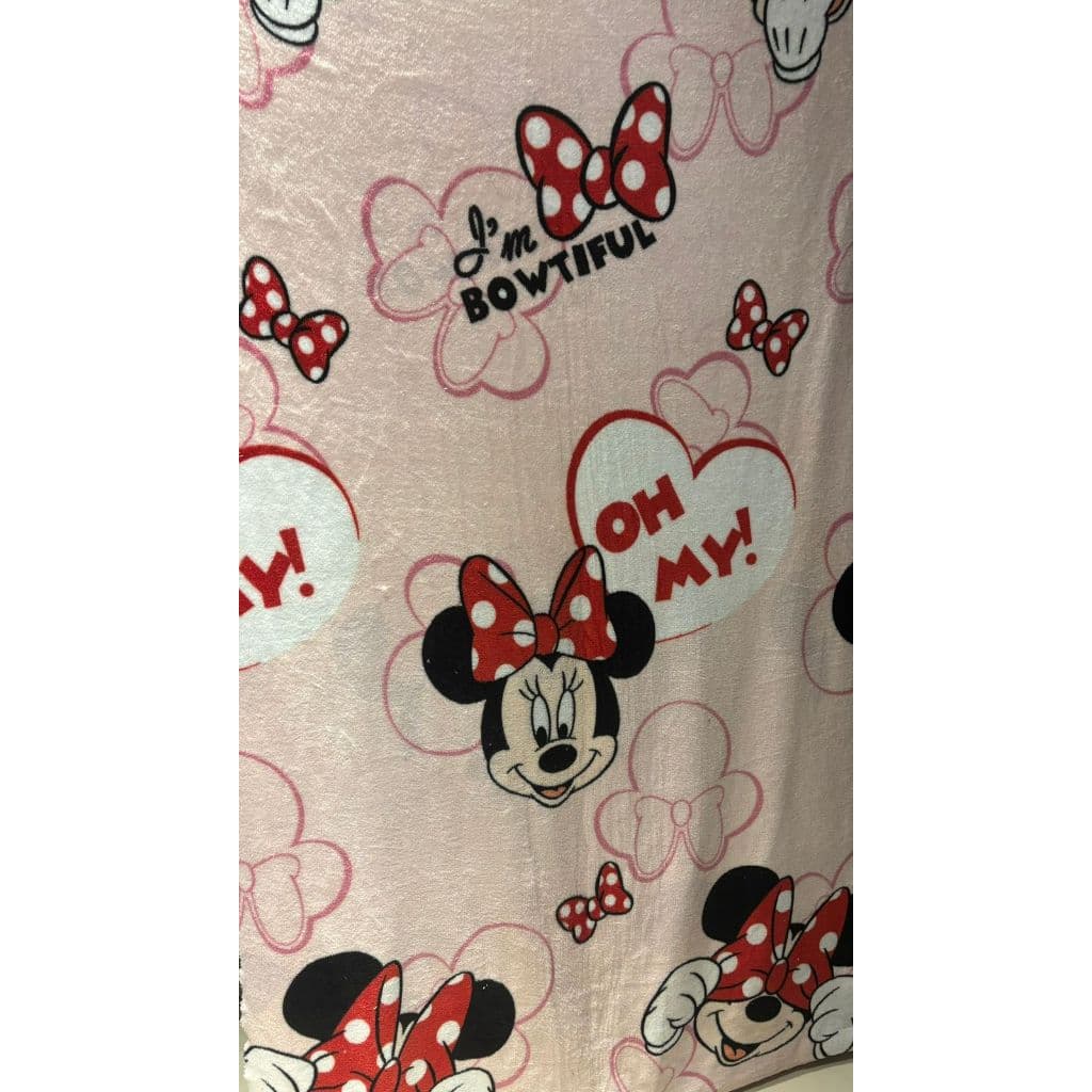 Cobertor Manta Juvenil Minie Menina Fofinho Macio