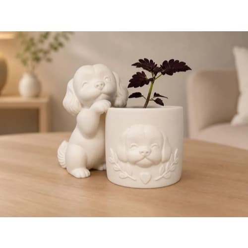 Vaso de planta cachepot cachorrinho fofo