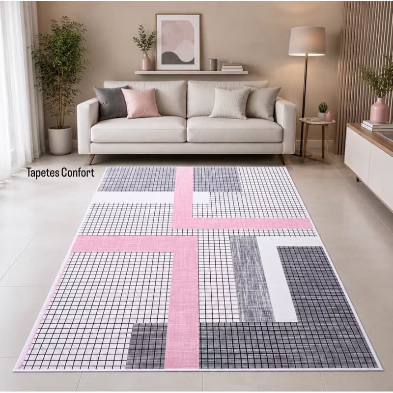 Tapete Sala 100x140 Luxuoso Tipo Belga 1x140 Lançamento