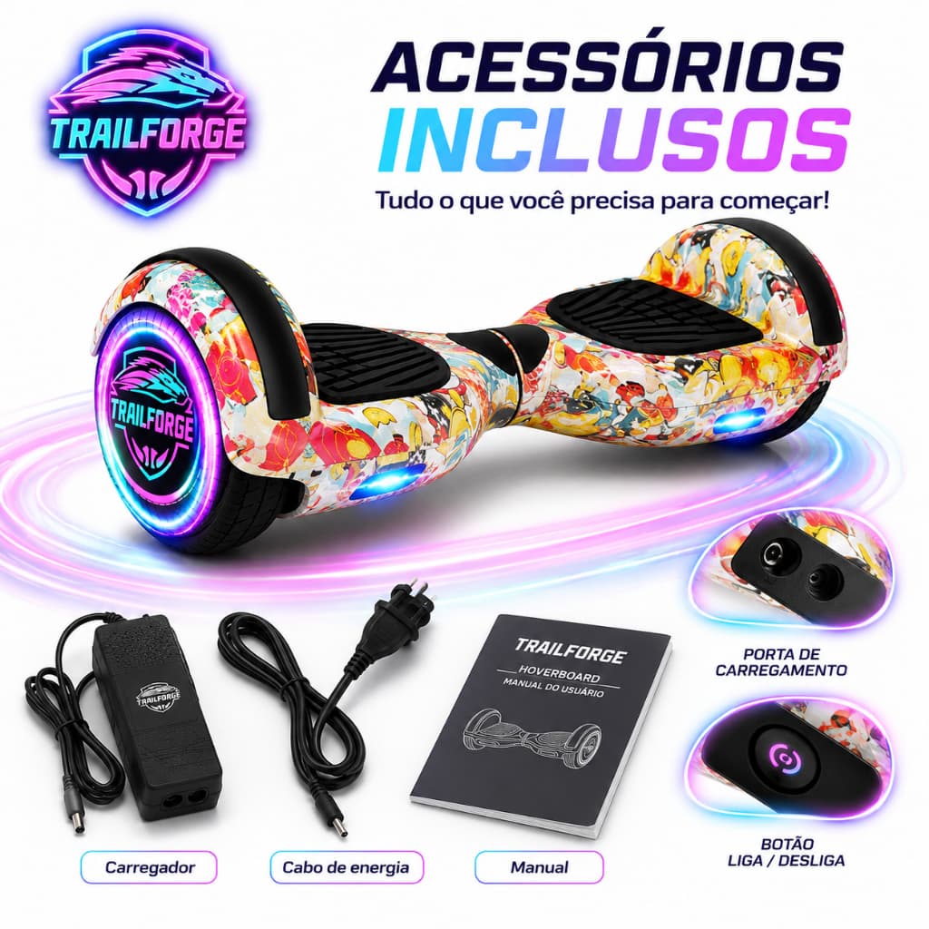TRAILFORGE hoverboard infantil 6.5 polegadas  barato novo overboard infantil original
