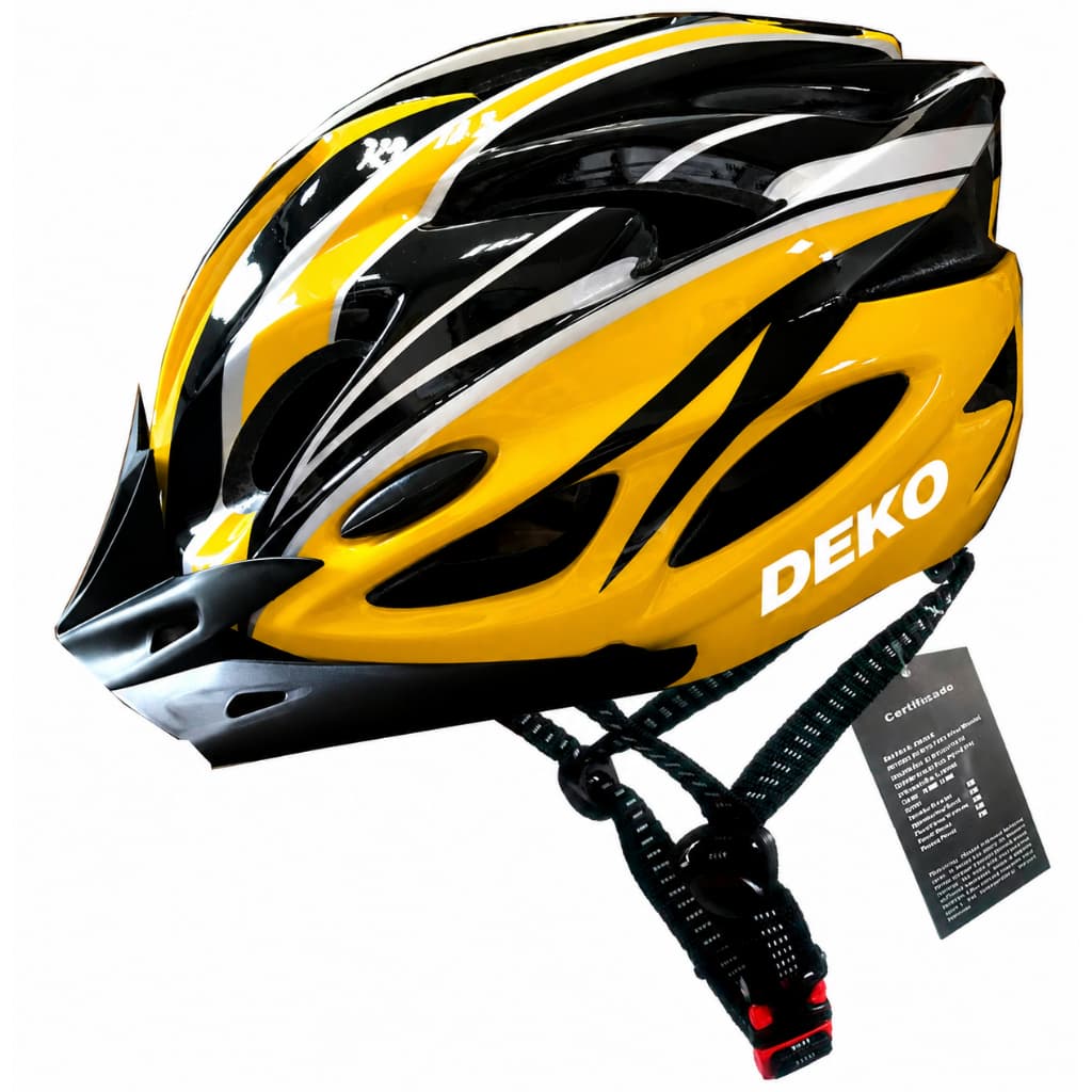 Capacete Ciclismo Adulto DEKO Ajustavel Sinalizador Trasseiro Com Led Bike