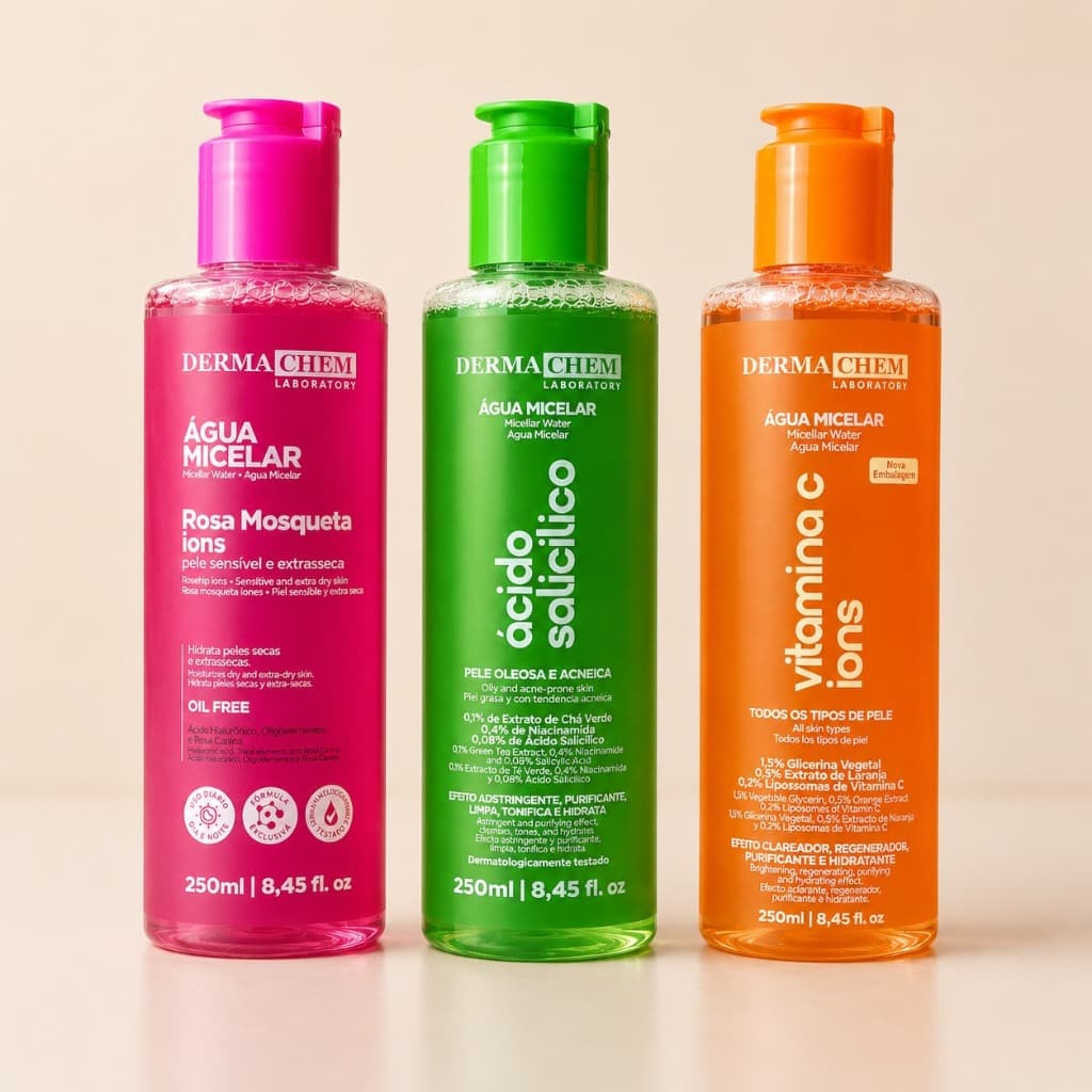 Água Micelar com Ácido Salicílico - Dermachem (250ml)