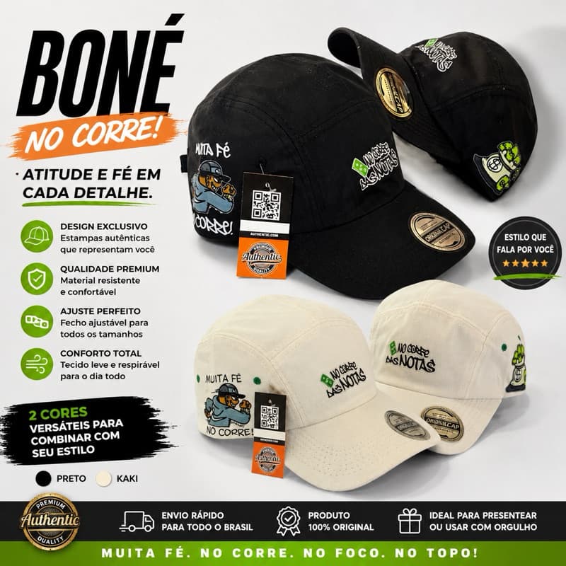 Boné five panel no corre das notas 5panel boné preto impermeável masculino e feminino com regulagem