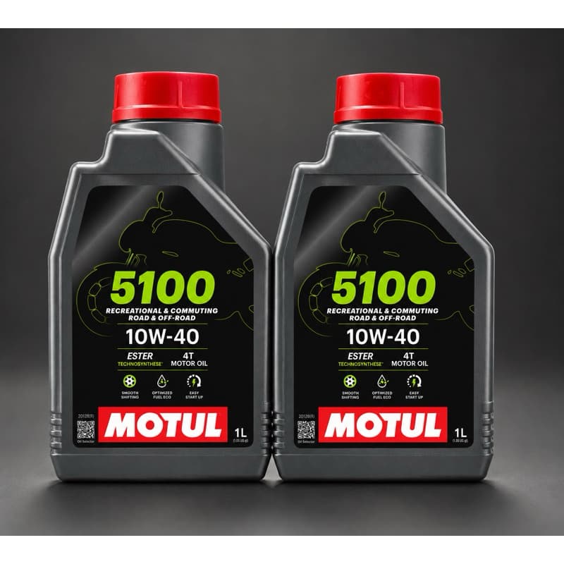Óleo Motor Moto Motul 5100 10W40 2L Semissintético API SP JASO MA2 Original