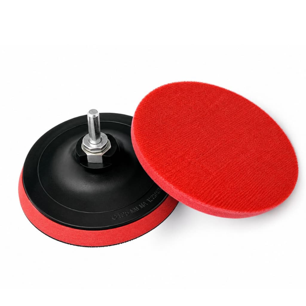 Suporte Para Disco de Lixa 5" M14 Lixadeira 125mm com Velcro + Adaptador para Furadeira